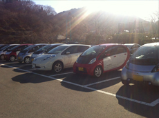 集合場所には一般のLEAFも